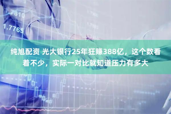 纯旭配资 光大银行25年狂赚388亿，这个数看着不少，实际一对比就知道压力有多大