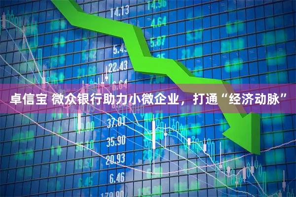 卓信宝 微众银行助力小微企业，打通“经济动脉”