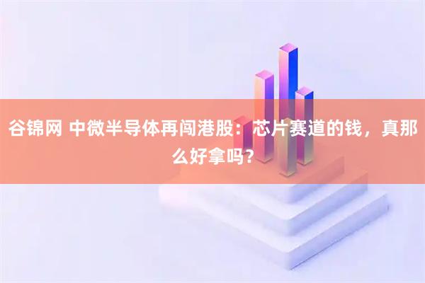 谷锦网 中微半导体再闯港股：芯片赛道的钱，真那么好拿吗？