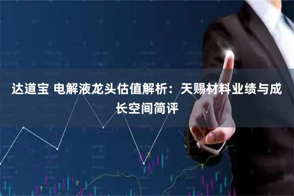 达道宝 电解液龙头估值解析：天赐材料业绩与成长空间简评