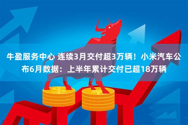 牛盈服务中心 连续3月交付超3万辆！小米汽车公布6月数据：上半年累计交付已超18万辆